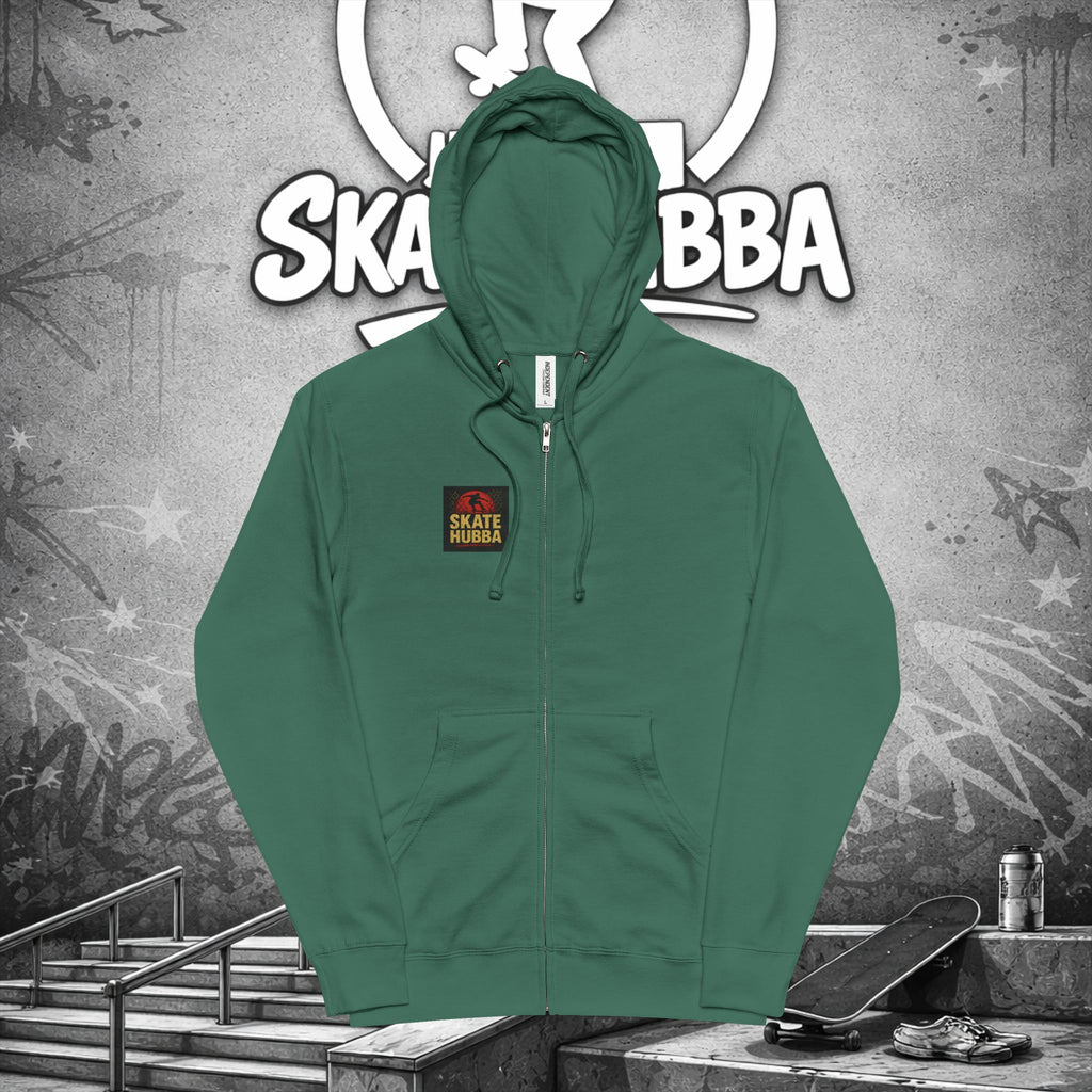 Unisex Fleece Zip Up Hoodie